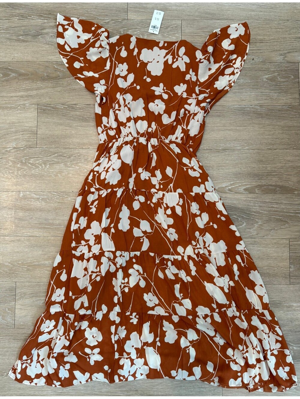 Abercrombie & Fitch Floral Midi Dress Size Small Tall NWT - Picture 5 of 7